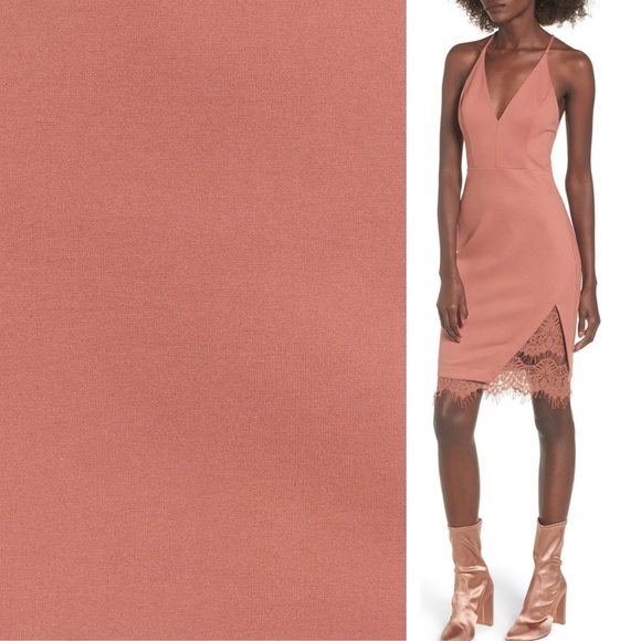 ASTR THE LABEL Lace Sexy Plunging Bodycon Dress - Picture 5 of 8